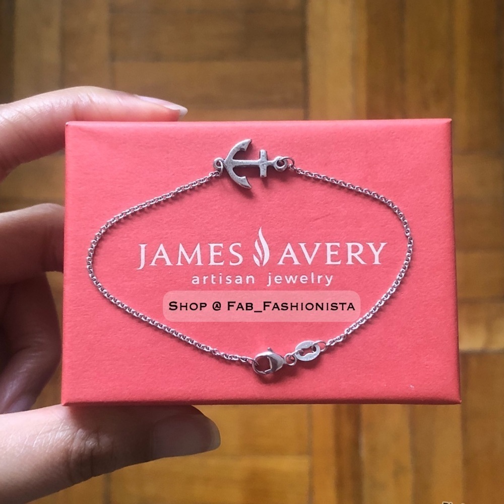 James Avery Anchor Bracelet Sterling Silver Retired Rare